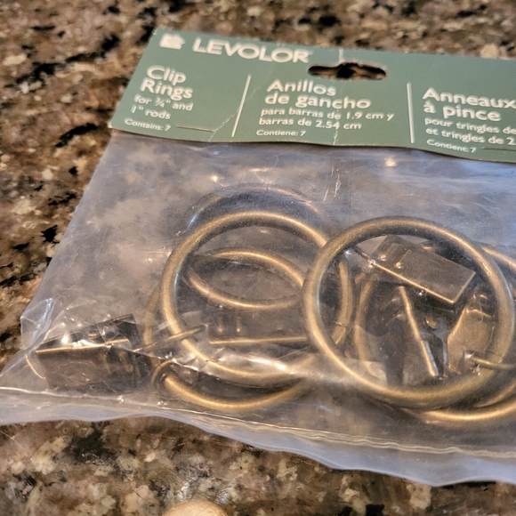 Clip Rings for Curtain Rods - Picture 2 of 4